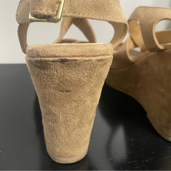 Brash La Wedge Platform Sandals Women Sz. 6.5 Tan - Picture 9 of 12